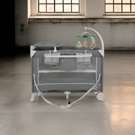 5 in 1 Baby Bassinet Bedside Sleeper, Pack and Pla..