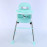 3 In 1 Cushion Feeding High Chair With Wheels,Booster Seats,Dual Dining Tray,3 Height Adjustments, Reclining Seat(Portable,Safe&Easy To Clean) For Baby,Kids,Toddler(Green Upto 35Kg Weight)