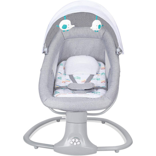 Mastela 3-in-1 Deluxe Multi-Functional Bassinet/Swing & Napper Swings (Grey, Pink) 3M to 36M