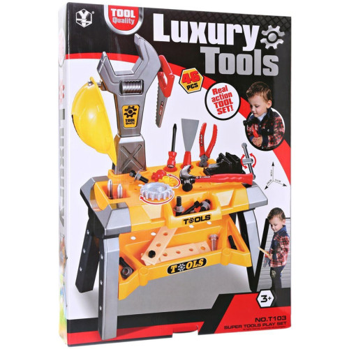 MWG Exports Co 46 Piece Huge Sized Kids Tools Workbench for Children Toy