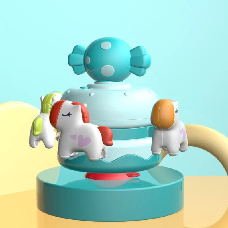 Baby Music Box - Wind Up Rotating Musical Box for - Cute Educational Rotary Toys for Stroller Decoration, Cartoon Toys for Easter Egg Stuffing