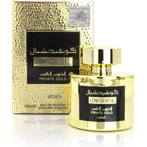 Confidential Private Gold Lattafa Perfumes للجنسين