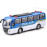 Plastics Blue-White Kids R/C Police Coach Bus Toy (لعبة باص الشرطه )