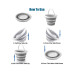 Portable Silicone Folding Bucket, Capacity:10L(GRAY) 2 PCS