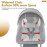 COOLBABY  3 in 1 Electric Swing Rocker for New Born Baby 0 to 2 Years Girl & Boy /Backrest Adjustment/Bluetooth Playback (Grey)