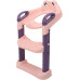 Adjustable Foldable Potty Training Toilet Ladder for Children (Pink)