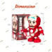 Iron Man 360 Degree Rotating Dancing Musical Toy Hero Robot Dancing Bump N Go Action Toys, Flashing Light and Moving Best Toy for Kids (Iron Man) ( الأبطال الخارقين )