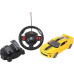 Xf Racing Car with Remote Control - Black and Yellow