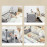 German Heekin folding crib newborn removable splicing large bed portable multi-functional baby cradle