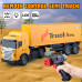 Semi Truck and Trailer with Lights, 22" Remote Control Kids Big Transport Carrier Vehicle, 2.4Ghz Tractor Trailer Trucks for Boys Girls Children