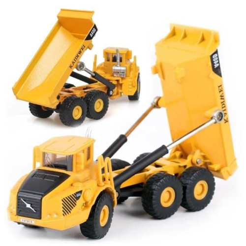 Scale Alloy Diecast Mini Dump Truck Construction Vehicle Model Toy Gift