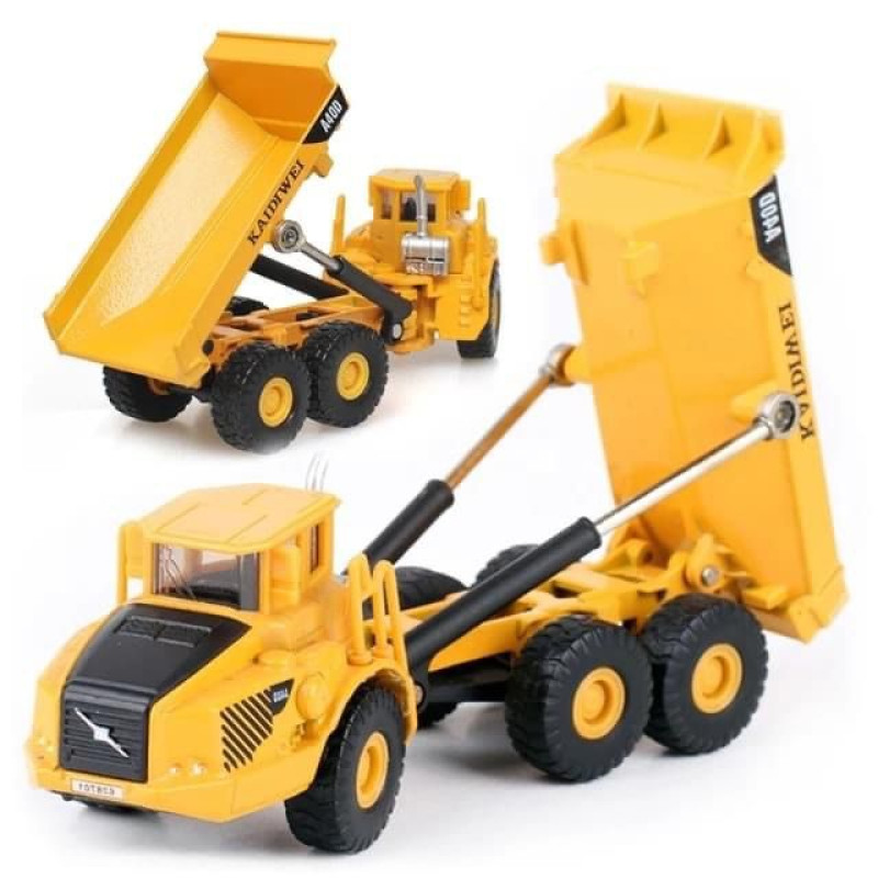 Scale Alloy Diecast Mini Dump Truck Construction Vehicle Model Toy Gift